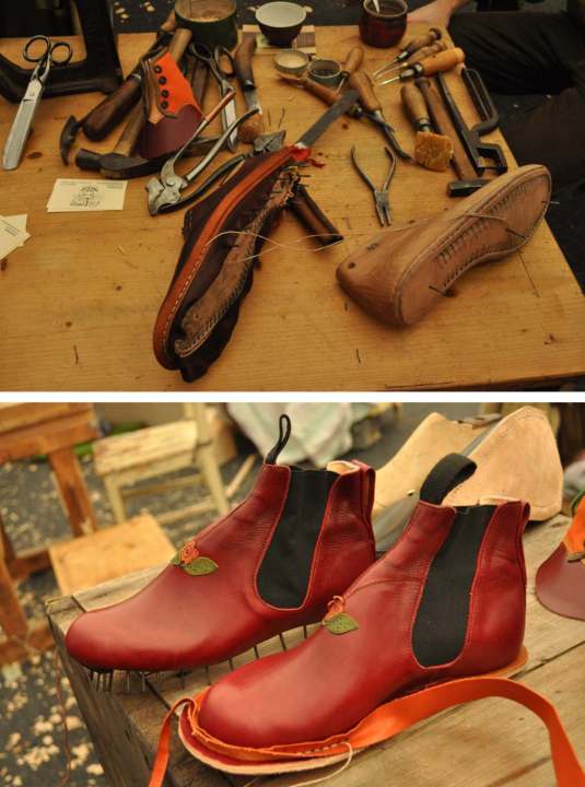 Leather hand-made shoes, fits perfectly!