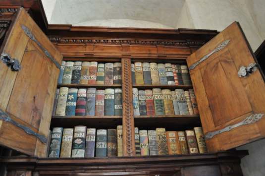 Old law books in Prague Royal Palace